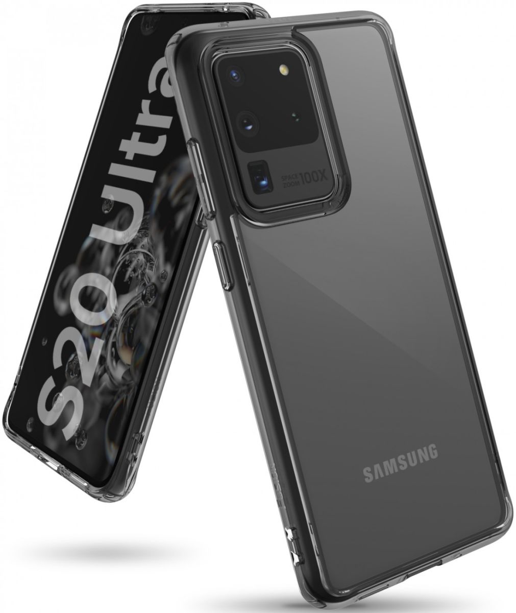 Ringke Fusion Samsung Galaxy S20 Ultra Hoesje Transparant/Zwart afbeelding 1