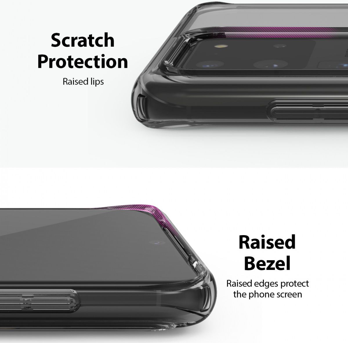 Ringke Fusion Samsung Galaxy S20 Ultra Hoesje Transparant/Zwart afbeelding 8