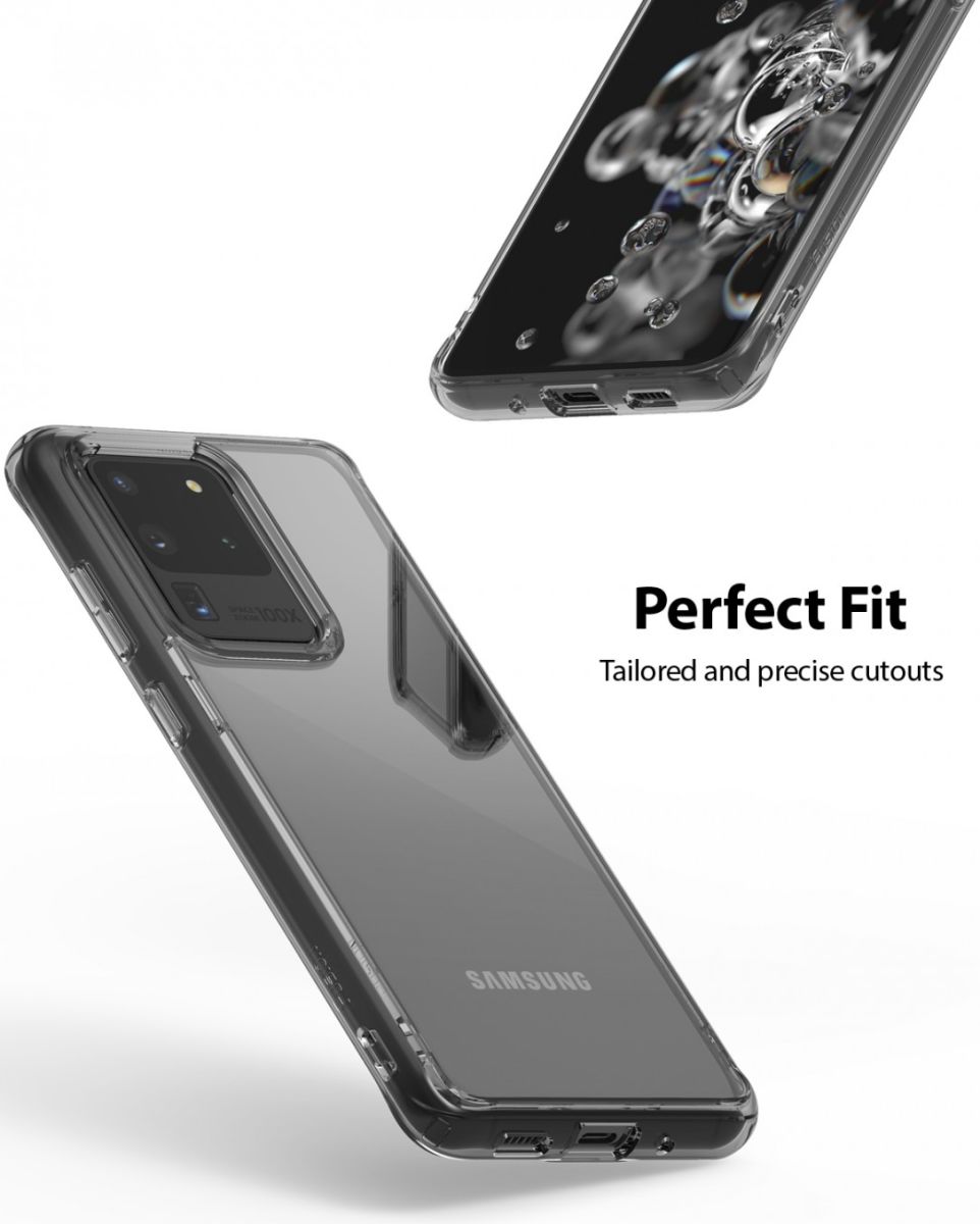 Ringke Fusion Samsung Galaxy S20 Ultra Hoesje Transparant/Zwart afbeelding 9