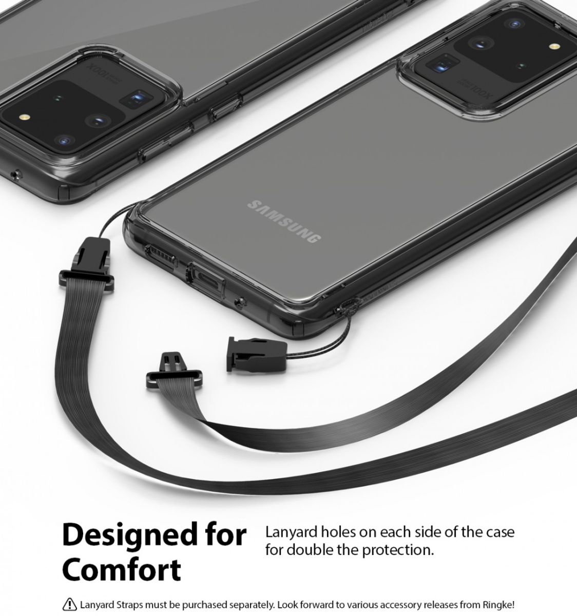 Ringke Fusion Samsung Galaxy S20 Ultra Hoesje Transparant/Zwart afbeelding 10