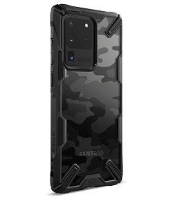 Ringke Fusion X Samsung Galaxy S20 Ultra Hoesje Camo Design Zwart afbeelding 4