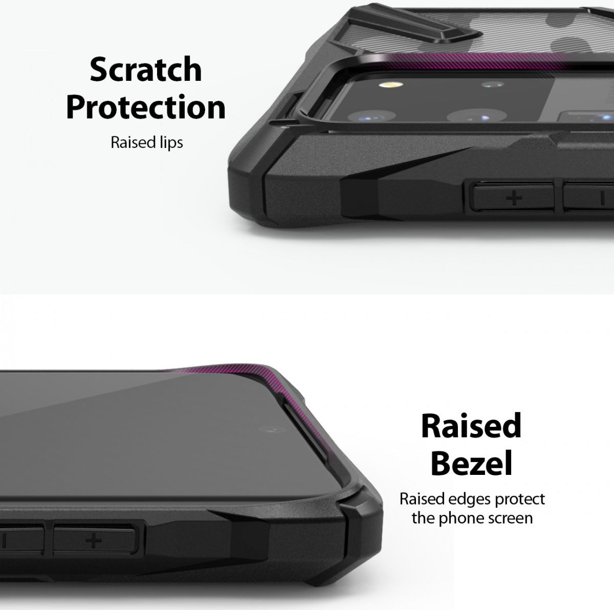 Ringke Fusion X Samsung Galaxy S20 Ultra Hoesje Camo Design Zwart afbeelding 8