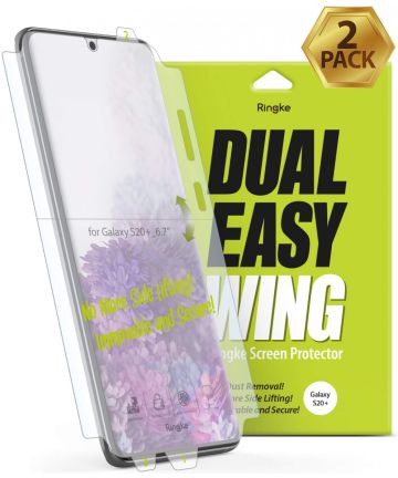 Ringke Dual Easy Wing Samsung S20 Plus Screenprotector (Duo Pack) Screen Protectors