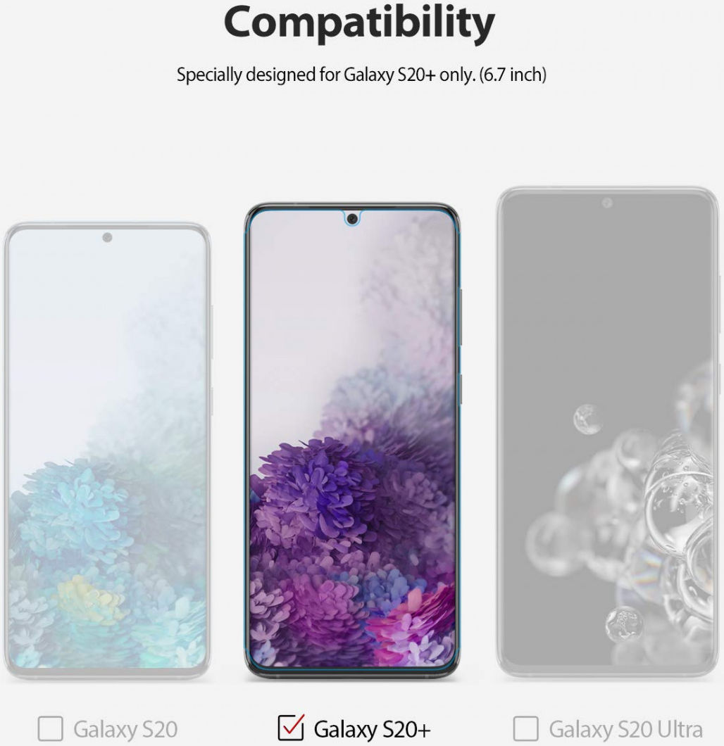 Ringke Dual Easy Wing Samsung S20 Plus Screenprotector (Duo Pack) afbeelding 14