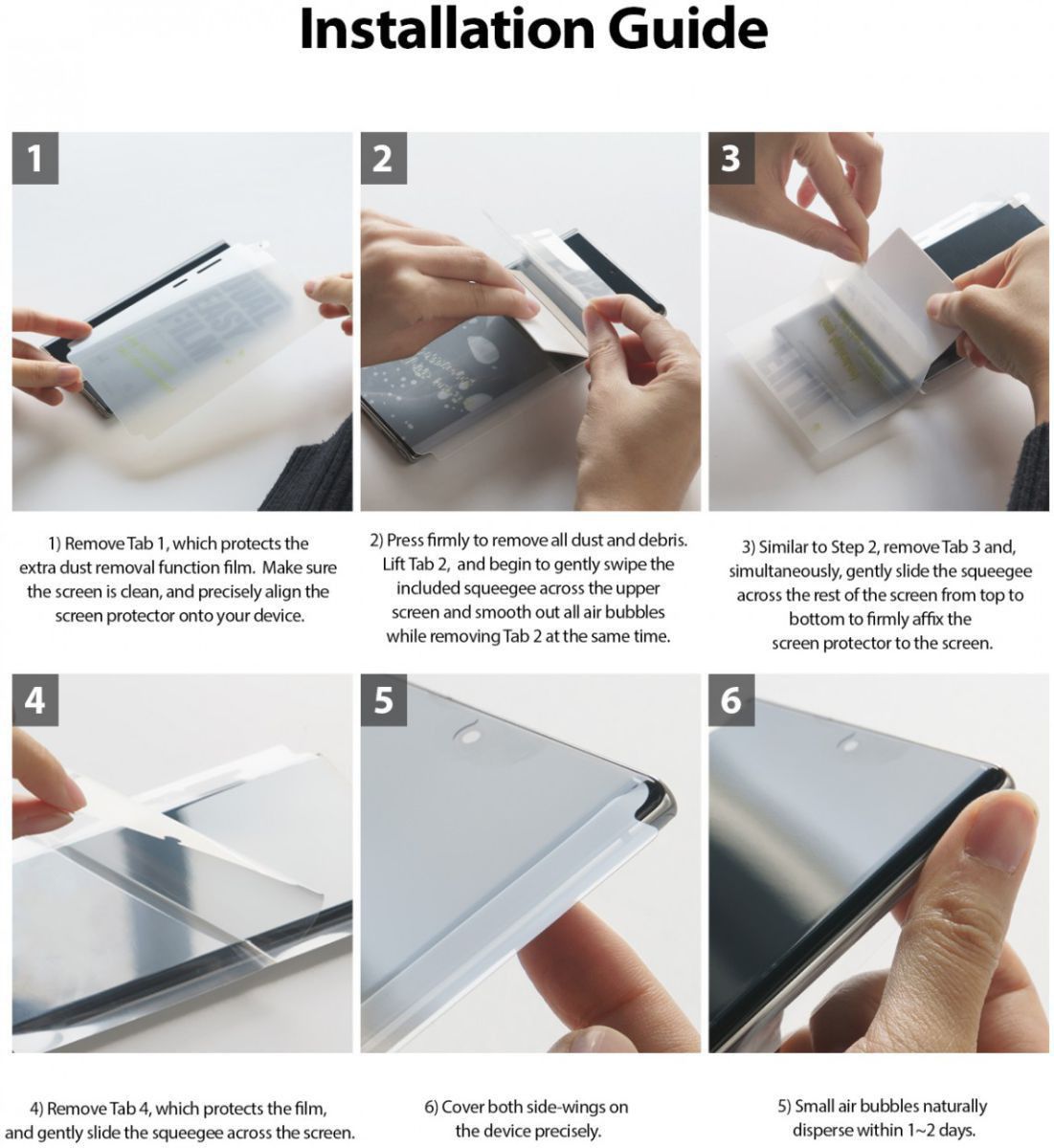 Ringke Dual Easy Wing Samsung S20 Plus Screenprotector (Duo Pack) afbeelding 13