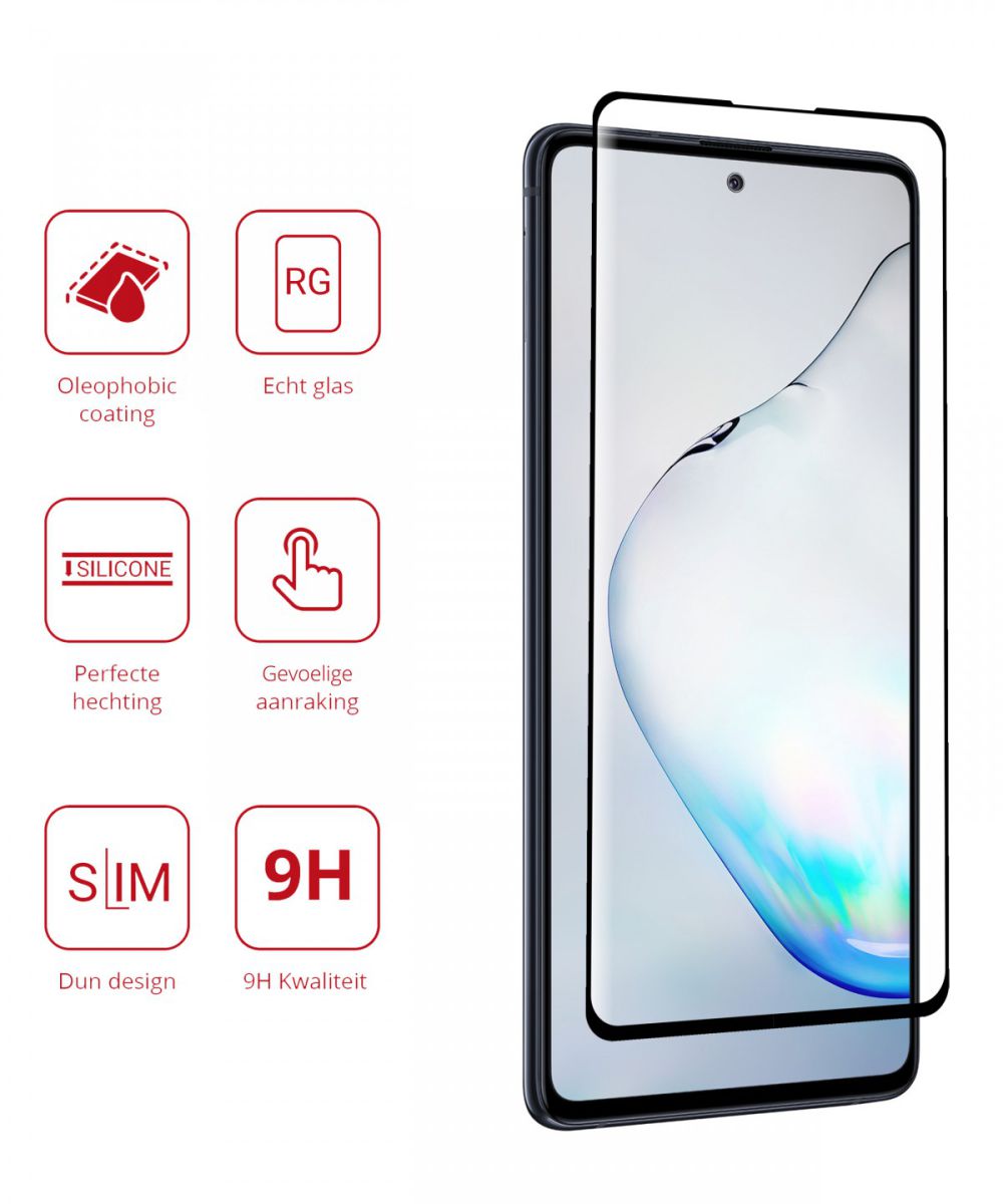 Rosso Samsung Galaxy Note 10 Lite Tempered Glass Screen Protector afbeelding 2