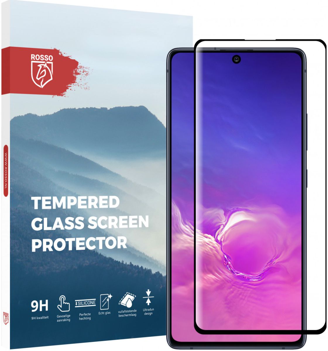 Rosso Samsung Galaxy S10 Lite Tempered Glass Screen Protector afbeelding 1