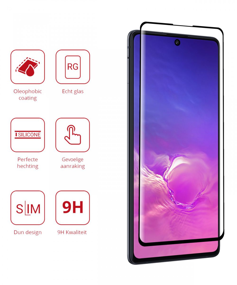 Rosso Samsung Galaxy S10 Lite Tempered Glass Screen Protector afbeelding 2