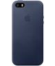Originele Apple iPhone SE Leather Case Midnight Blue