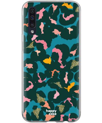 HappyCase Samsung Galaxy A70 Flexibel TPU Hoesje Summer Leopard Print Hoesjes