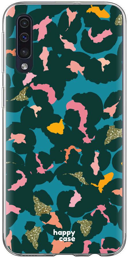 HappyCase Samsung Galaxy A70 Flexibel TPU Hoesje Summer Leopard Print afbeelding 1