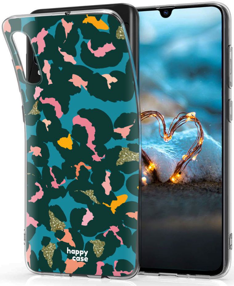HappyCase Samsung Galaxy A70 Flexibel TPU Hoesje Summer Leopard Print afbeelding 2