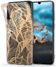 HappyCase Samsung Galaxy A70 Flexibel TPU Hoesje Golden Leaves Print