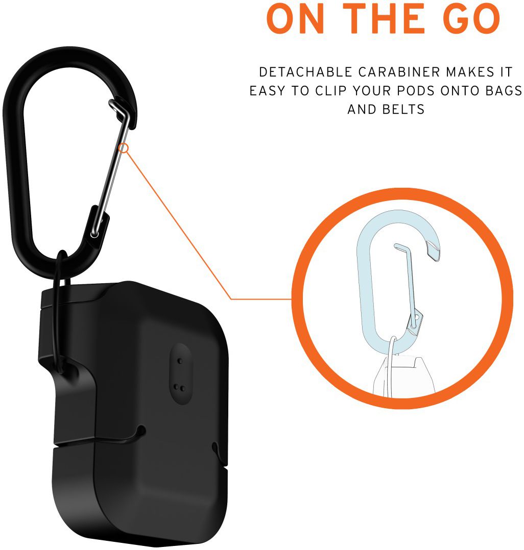 Urban Armor Gear Apple AirPods Hoesje Siliconen Zwart afbeelding 14