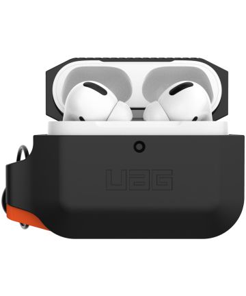 Urban Armor Gear Apple AirPods Pro Hoesje Siliconen Zwart/Oranje Hoesjes