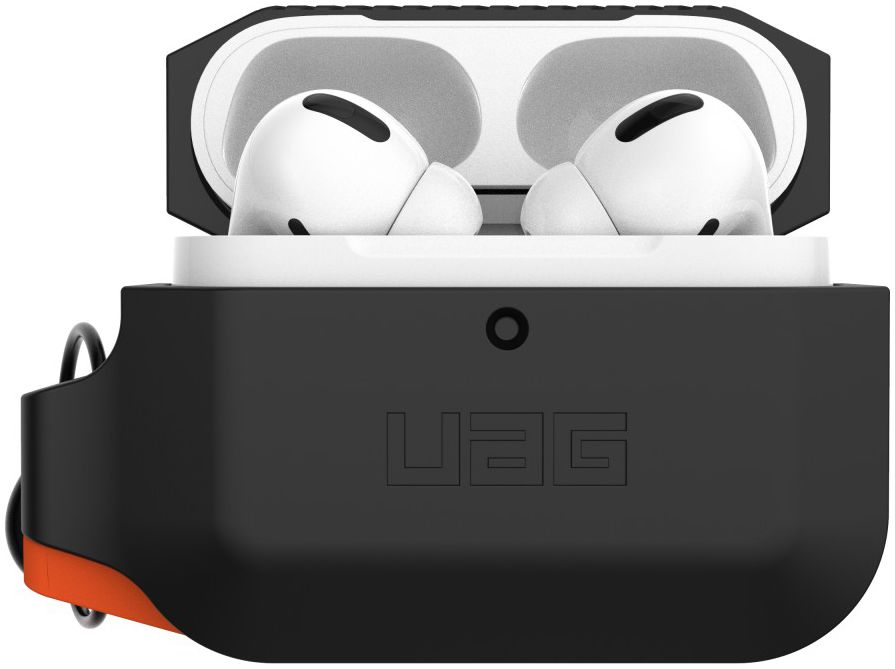 Urban Armor Gear Apple AirPods Pro Hoesje Siliconen Zwart/Oranje afbeelding 1
