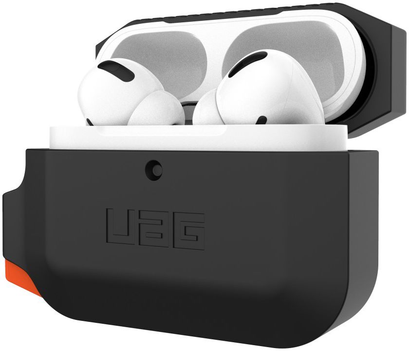 Urban Armor Gear Apple AirPods Pro Hoesje Siliconen Zwart/Oranje afbeelding 3