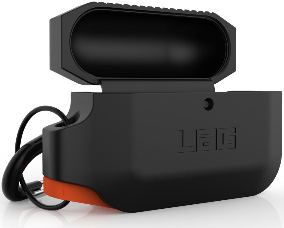 Urban Armor Gear Apple AirPods Pro Hoesje Siliconen Zwart/Oranje afbeelding 7