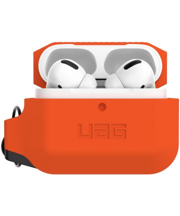 Urban Armor Gear Apple AirPods Pro Hoesje Siliconen Oranje/Zwart Hoesjes