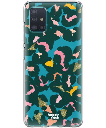 HappyCase Samsung Galaxy A71 Hoesje Flexibel TPU Summer Leopard Print Hoesjes