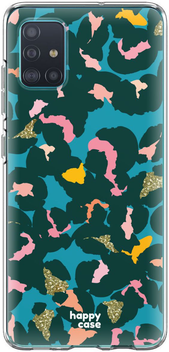 HappyCase Samsung Galaxy A71 Hoesje Flexibel TPU Summer Leopard Print afbeelding 1