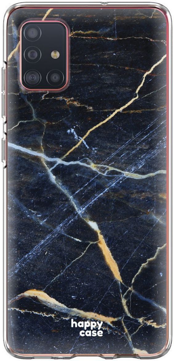 HappyCase Samsung Galaxy A71 Hoesje Flexibel TPU Donker Marmer Print afbeelding 7