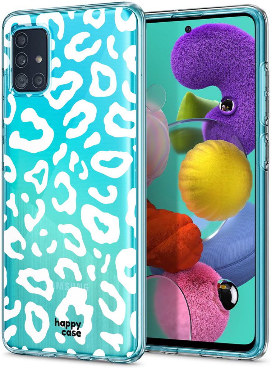 HappyCase Samsung Galaxy A71 Hoesje Flexibel TPU Luipaard Print afbeelding 2