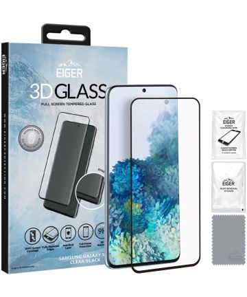 Eiger Samsung Galaxy S20 Tempered Glass Case Friendly Zwart Gebogen Screen Protectors