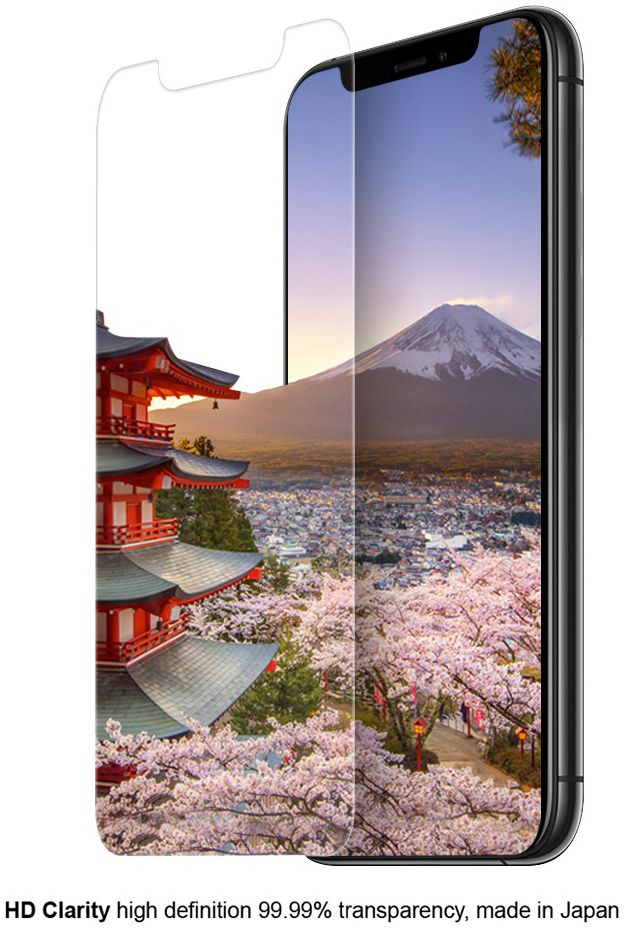 Eiger iPhone 11/XR Tempered Glass Case Friendly Screen Protector Plat afbeelding 2