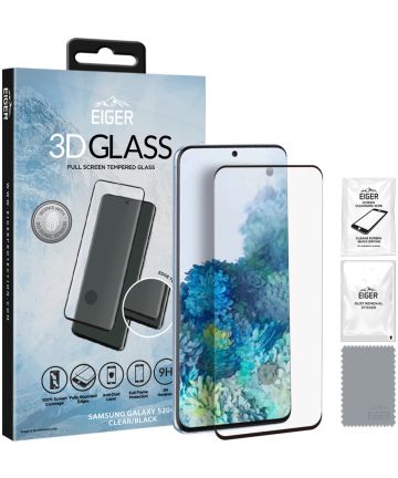 Eiger Samsung Galaxy S20 Plus Tempered Glass Full Screen Gebogen Screen Protectors