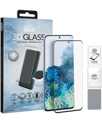 Eiger Samsung Galaxy S20 Plus Tempered Glass Case Friendly Gebogen Screen Protectors