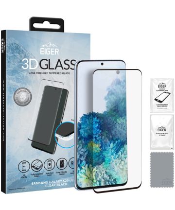 Eiger Samsung Galaxy S20 Ultra Tempered Glass Case Friendly Gebogen Screen Protectors