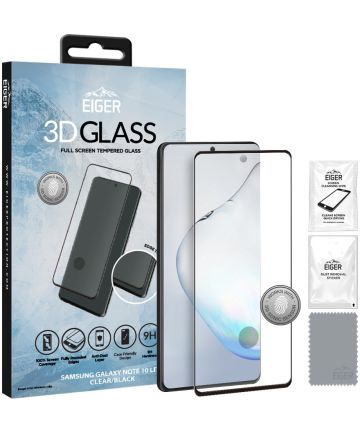 Eiger Samsung Note 10 Lite Tempered Glass Case Friendly Gebogen Screen Protectors