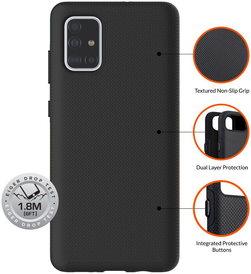 Eiger North Series Samsung Galaxy A71 Hoesje Zwart afbeelding 4