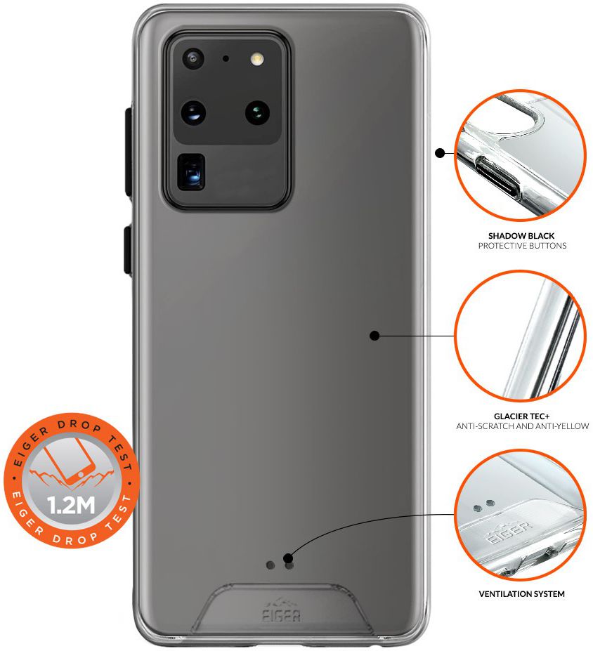 Eiger Glacier Series Samsung Galaxy S20 Ultra Hoesje Transparant afbeelding 3