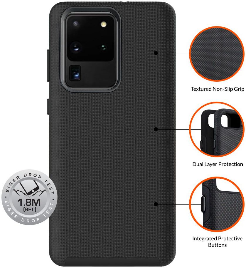 Eiger North Series Samsung Galaxy S20 Ultra Hoesje Zwart afbeelding 3