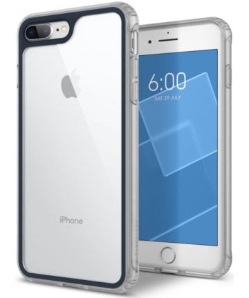 Caseology Coastline Apple iPhone 8 / 7 Plus Hoesje Transparant/Blauw Hoesjes