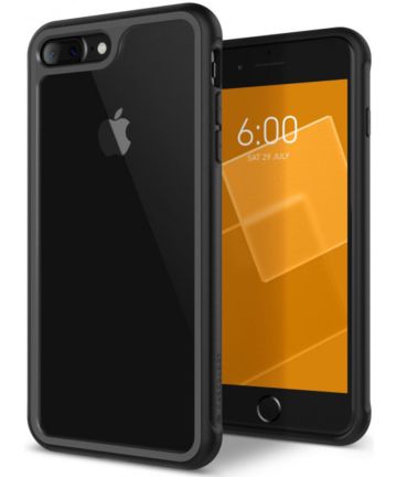 Caseology Coastline Apple iPhone 8 / 7 Plus Hoesje Transparant/Zwart Hoesjes