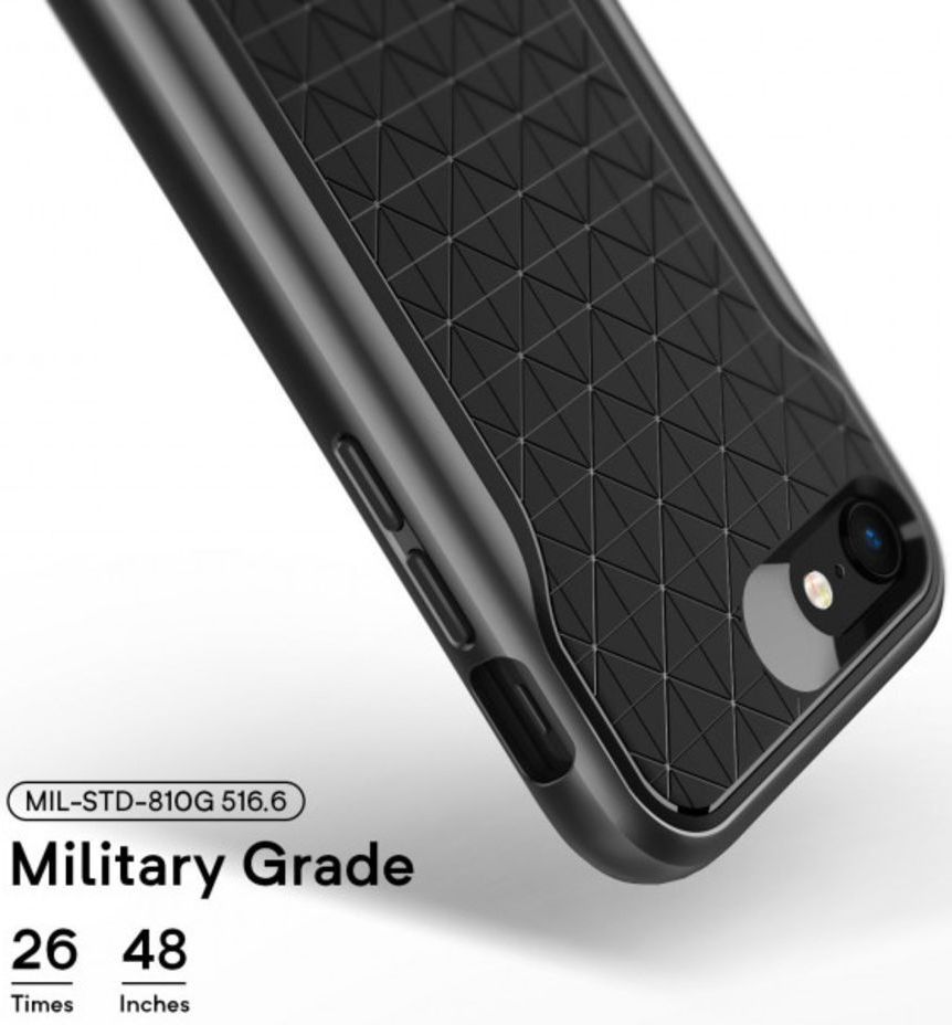 Caseology Apex Apple iPhone SE (2020/2022) Hoesje Zwart afbeelding 4