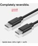 Caseology Fast Charge USB-C naar USB-C Kabel 1.2m Zwart