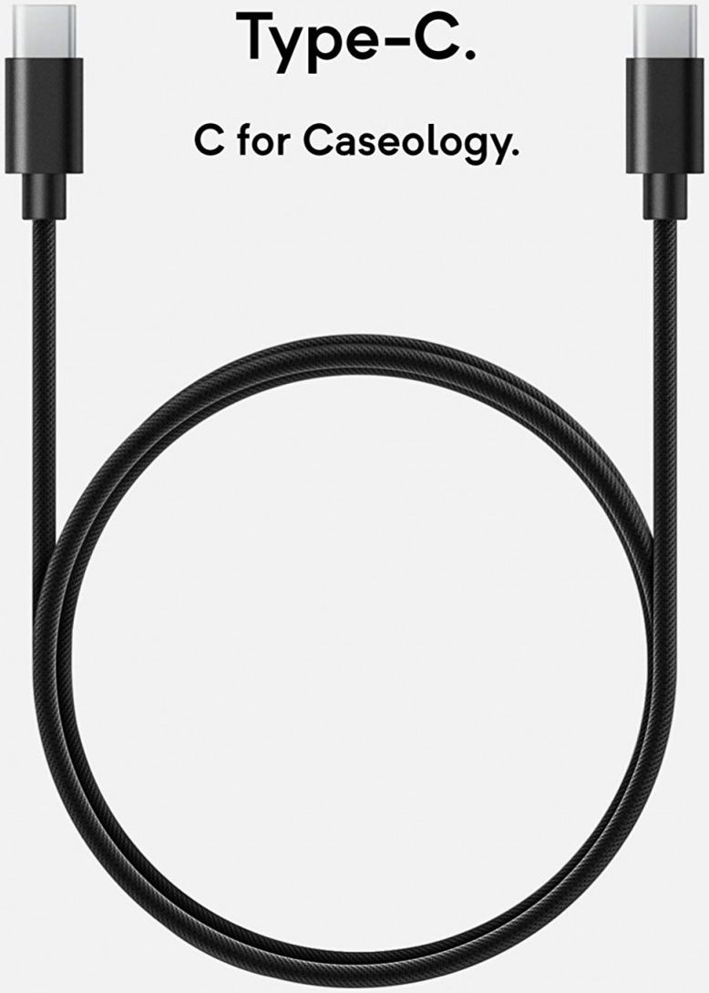 Caseology Fast Charge USB-C naar USB-C Kabel 1.2m Zwart afbeelding 4