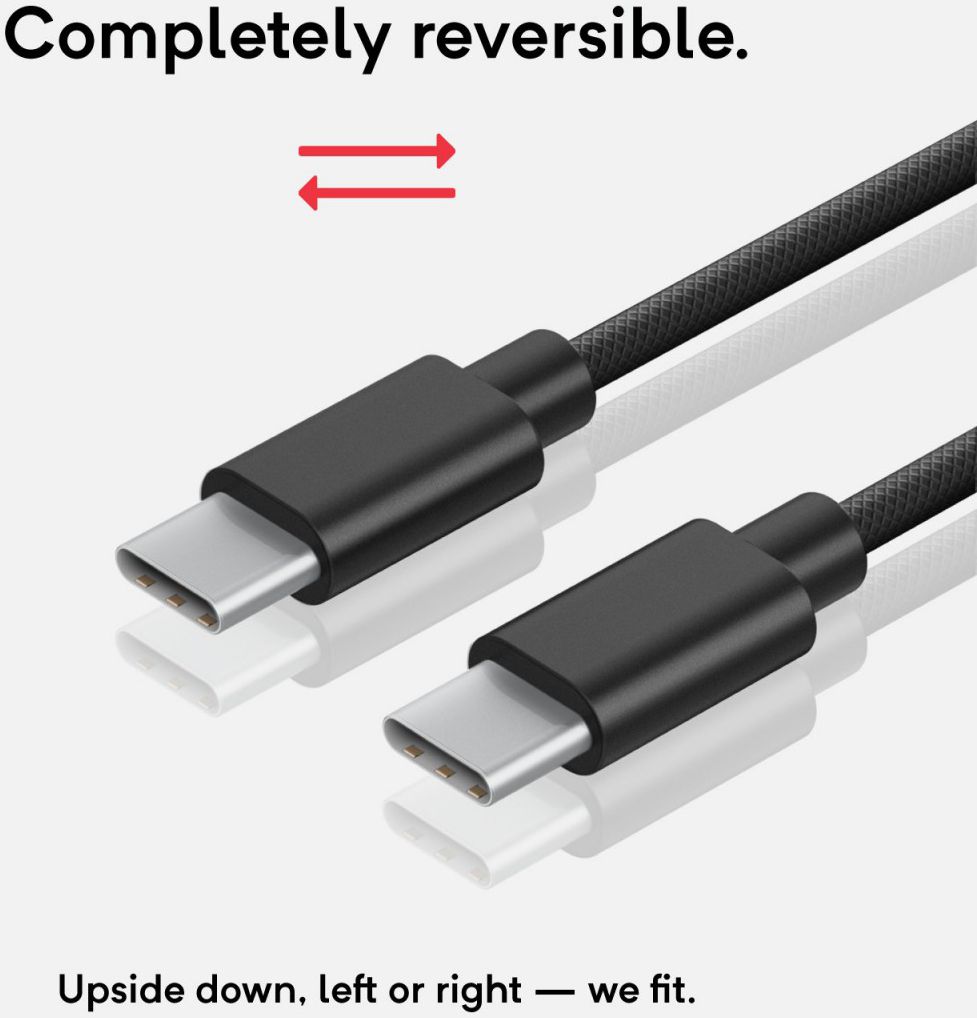 Caseology Fast Charge USB-C naar USB-C Kabel 1.2m Zwart afbeelding 6