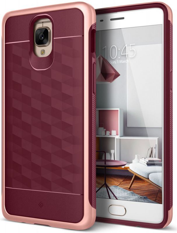 Caseology Parallax OnePlus 3T Hoesje Burgundy afbeelding 1