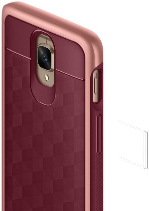 Caseology Parallax OnePlus 3T Hoesje Burgundy afbeelding 5