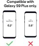 Caseology Skyfall Samsung Galaxy S9 Plus Hoesje Transparant/Zwart