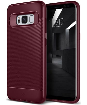 Caseology Vault II Samsung Galaxy S8 Plus Hoesje Burgundy Hoesjes