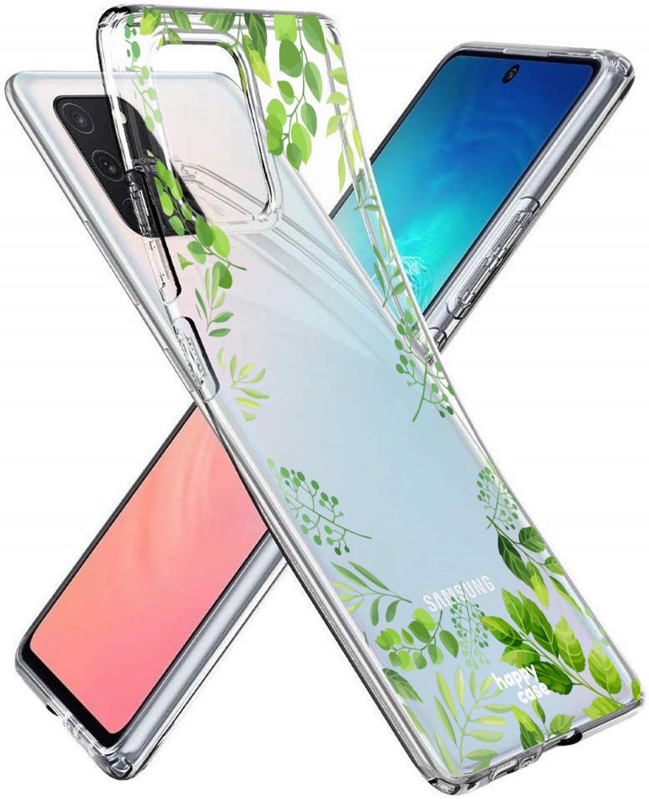 HappyCase Samsung Galaxy S10 Lite Hoesje TPU Leaves Print afbeelding 4