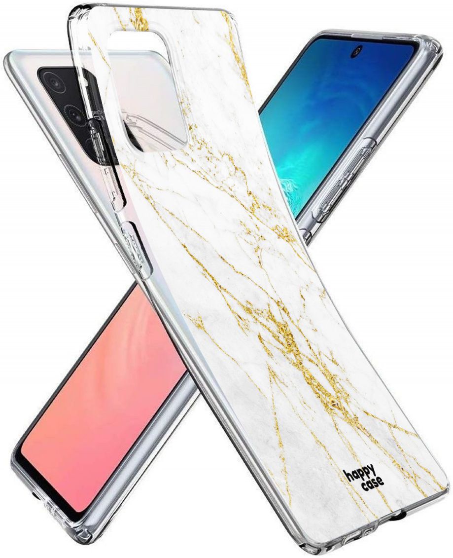 HappyCase Samsung Galaxy S10 Lite Hoesje TPU Wit Marmer Print afbeelding 7
