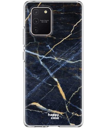 HappyCase Samsung Galaxy S10 Lite Hoesje TPU Donker Marmer Print Hoesjes