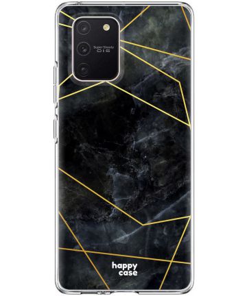 HappyCase Samsung Galaxy S10 Lite Hoesje TPU Zwart Marmer Print Hoesjes